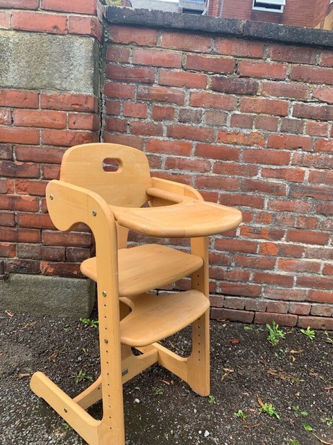 mamas and papas wooden high chair